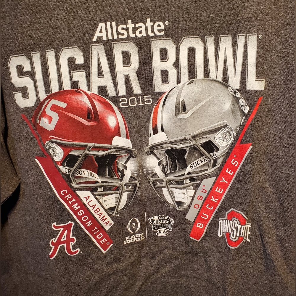 Sugar Bowl 2015 Ohio State Buckeyes Alabama T Shirt Mens‎ Large Ncaa Football